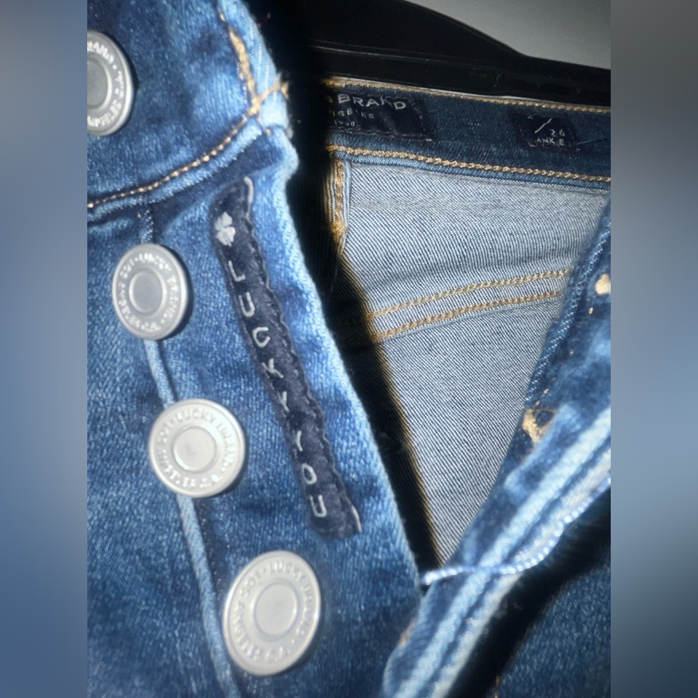 Lucky Brand Dark and Light Blue Ankle Jeans